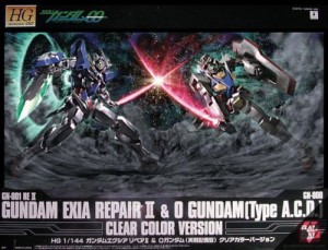 【ガンプラEXPO限定】 HG 1/144 エクシアリペアII＆0ガンダム（実戦配備型 (中古品)