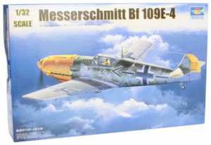 トランペッター 1/32 ドイツ軍 メッサーシュミット Bf109 E-4 プラモデル(中古品)