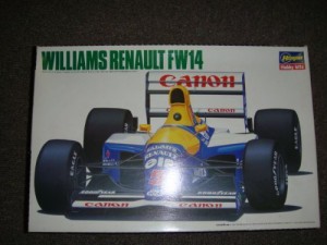 1/24ハセガワ　ウィリアムズ・ルノ−FW１４(中古品)