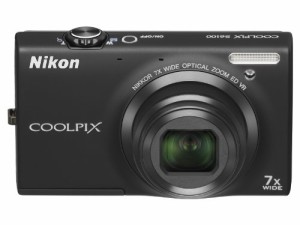 NikonデジタルカメラCOOLPIX S6100 ノーブルブラック S6100BK(中古品)