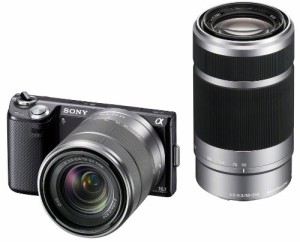 ソニー SONY ミラーレス一眼カメラ α NEX-5N ダブルズームレンズキット ブ(中古品)