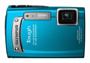 OLYMPUS デジタルカメラ TG-320 1400万画素 3m防水 1.5m耐落下衝撃 ブルー (中古品)