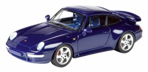 シュコー 1/43 ポルシェ 911 ターボ ブルー 完成品(中古品)