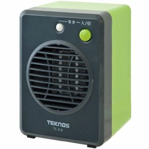TEKNOS モバイルセラミックヒーター グリーン TS-310(中古品)