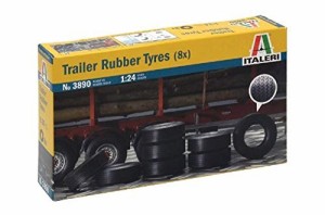 イタレリ 1/24 トレーラー用ゴムタイヤセット(8本) プラモデル IT3890(中古品)