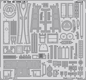 エデュアルド 1/48 Bf 109E-4/E-7 エデュアルド用 EDU48780(中古品)