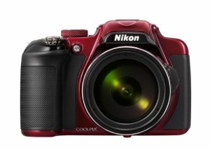 Nikon デジタルカメラ P600 光学60倍 1600万画素 レッド P600RD(中古品)