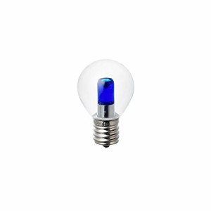 ELPA LED装飾電球 S形ミニ球形 口金直径17mm クリアブルー LDA1CB-G-E17-G4（中古品）