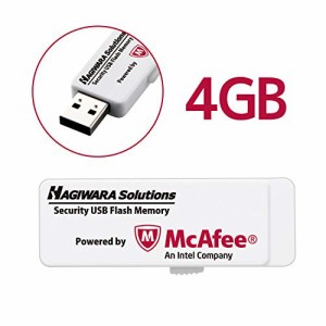 ハギワラソリューションズ ウイルス対策セキュリティUSB3.0メモリ(マカフィ(中古品)