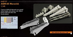 エデュアルド 1/48 空対地誘導ミサイルAGM-65 マーベリック×2 プラモデル(中古品)