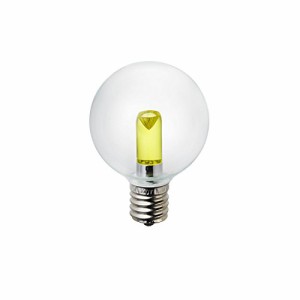 ELPA LED装飾電球 ミニボール球形 口金直径17mm G50 クリアイエロー LDG1CY（中古品）