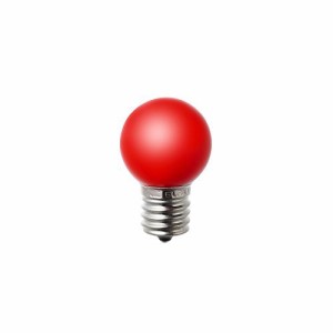 ELPA LED装飾電球 ミニボール球形 口金直径17mm G30 レッド LDG1R-G-E17-G2（中古品）