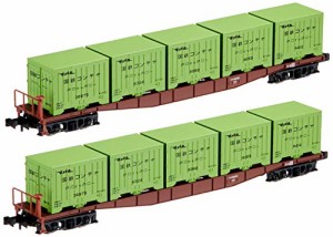 KATO Nゲージ コキ5500 6000形コンテナ積載 2両入 8059-2 鉄道模型 貨車(中古品)