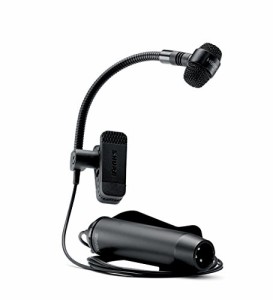 SHURE コンデンサー型マイク 楽器用 カーディオイド XLRケーブル 4.6m  PGA(中古品)