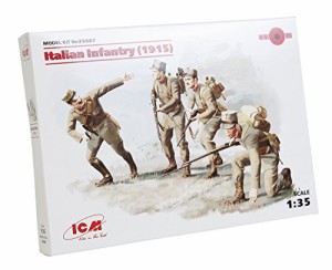 ICM 1/35 第一次世界大戦 イタリア歩兵 1915 プラモデル(中古品)