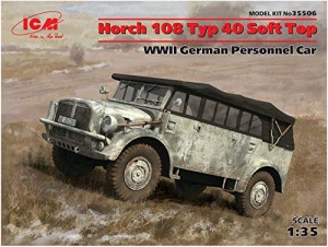 ICM 1/35 WW2ドイツ 重統制型軍用車 Typ40 ホルヒ108 ソフトトップ(中古品)