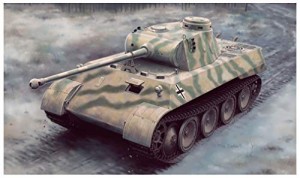 プラッツ 1/35 第二次世界大戦 ドイツ軍 パンターD型 V2 (試作2号車) プラ (中古品)