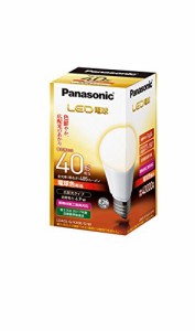 パナソニック LED電球 口金直径26mm 電球40W形相当 電球色相当(4.9W) 一般 （中古品）