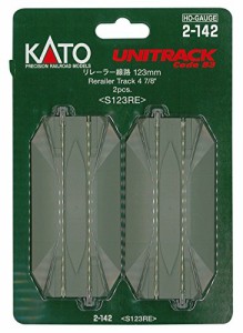 KATO HOゲージ リレーラー線路 123mm 2本入 2-142 鉄道模型用品(中古品)