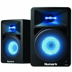 Numark アンプ内蔵 DJモニタースピーカー LEDの光がビートで変化 N-Wave 58(中古品)