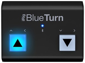 IK Multimedia iRig BlueTurn Bluetoothフットペダル (IKマルチメディア)(中古品)