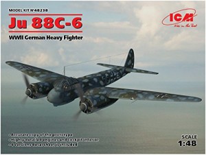 ICM 1/48 ドイツ空軍 ユンカースJu88C-6 重戦闘機 プラモデル 48238(中古品)