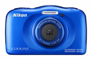 Nikon  デジタルカメラ COOLPIX W100 防水 W100BL クールピクス ブルー(中古品)