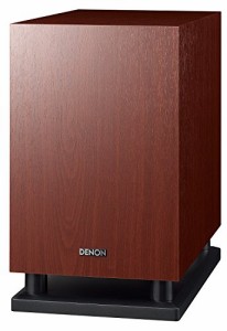 DENON サブウーファー アンプ内蔵/バスレフ型 木目 DSW-37-M(中古品)