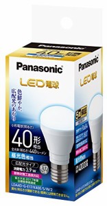 パナソニック LED電球 E17口金 電球40形相当 昼光色相当(3.9W) 広配光タイ （中古品）