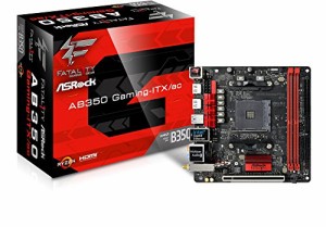 ASRock AMD B350チップセット搭載 Mini-ITX マザーボード AB350 Gaming-ITX(中古品)