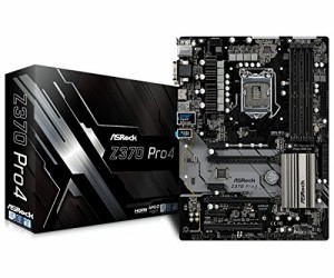 ASRock Intel Z370 チップセット搭載 ATX マザーボード Z370 Pro4(中古品)