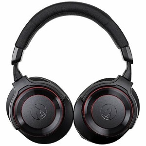 オーディオテクニカ Bluetooth対応ワイヤレスヘッドホン（ブラックレッド）(中古品)