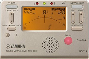 ヤマハ YAMAHA チューナーメトロノーム ゴールド TDM-700G チューナーとメ (中古品)