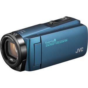 JVCKENWOOD JVC ビデオカメラ Everio R 防水 防塵 32GB内蔵メモリー ネイビ(中古品)