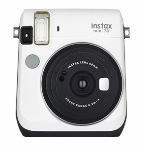 FUJIFILM インスタントカメラ チェキ instax mini 70 ホワイト INS MINI 70(中古品)