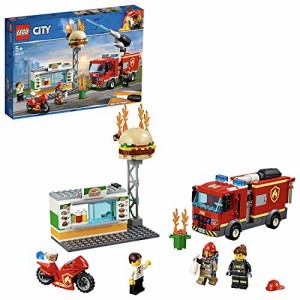 レゴ(LEGO) シティ ハンバーガーショップの火事 60214 ブロック おもちゃ(中古品)