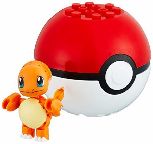 メガコンストラックス ポケモン モンスターボール ヒトカゲ  ブロック 16ピ(中古品)