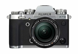 FUJIFILM ミラーレス一眼カメラ X-T3レンズキット シルバー X-T3LK-S(中古品)