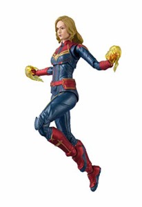 S.H.フィギュアーツ キャプテン・マーベル 約150mm PVC&ABS製 塗装済み可動(中古品)