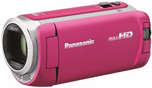パナソニック HDビデオカメラ 64GB ワイプ撮り 高倍率90倍ズーム ピンク HC(中古品)