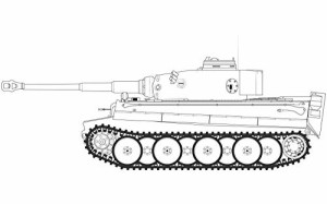エアフィックス 1/35 ドイツ軍 ティーガー1 ドイツ重戦車 初期型 クルスク (中古品)