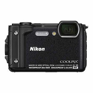 Nikon デジタルカメラ COOLPIX W300 BK クールピクス ブラック 防水(中古品)