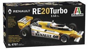 イタレリ 1/12 ルノー F1 RE20 ターボ 日本語説明書付き プラモデル IT4707(中古品)