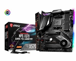 MSI MPG X570 ゲーミング PRO カーボン WiFi マザーボード (AMD AM4, DDR4,(中古品)