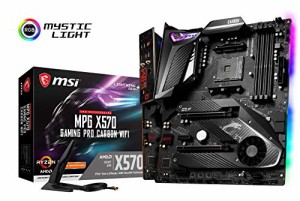 MSI AMD X570 ゲーミング プロ カーボン ATX DDR4。(中古品)