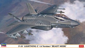 ハセガワ 1/72 アメリカ空軍 F-35 ライトニングII A型 ビーストモード プラ(中古品)