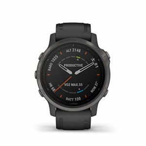 GARMIN(ガーミン) fenix 6S Sapphire Black DLC 音楽再生機能 マルチスポー(中古品)