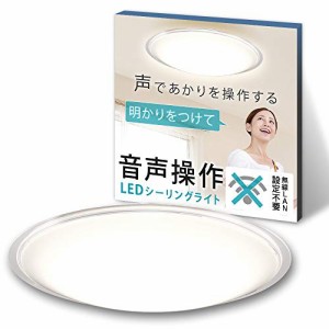 アイリスオーヤマ LEDシーリングライト 5.11 音声操作 クリアフレーム 6畳 （中古品）