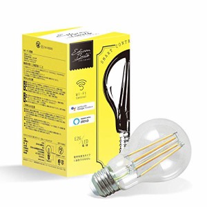 【LED電球 】アレクサ対応 エジソンバルブ LEDスマート (ノーマルクリア) E（中古品）
