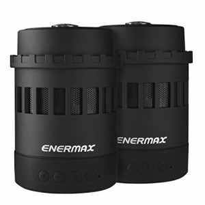 ENERMAX 多機能Bluetoothスピーカー 2台セット Pharoslite EAS05-BK ブラッ(中古品)